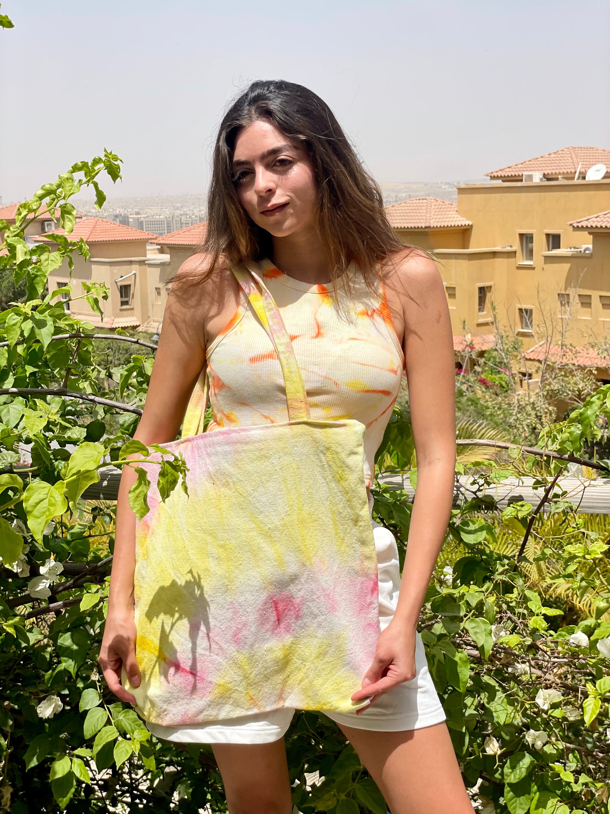 Tote Bag - Yellow/Pink