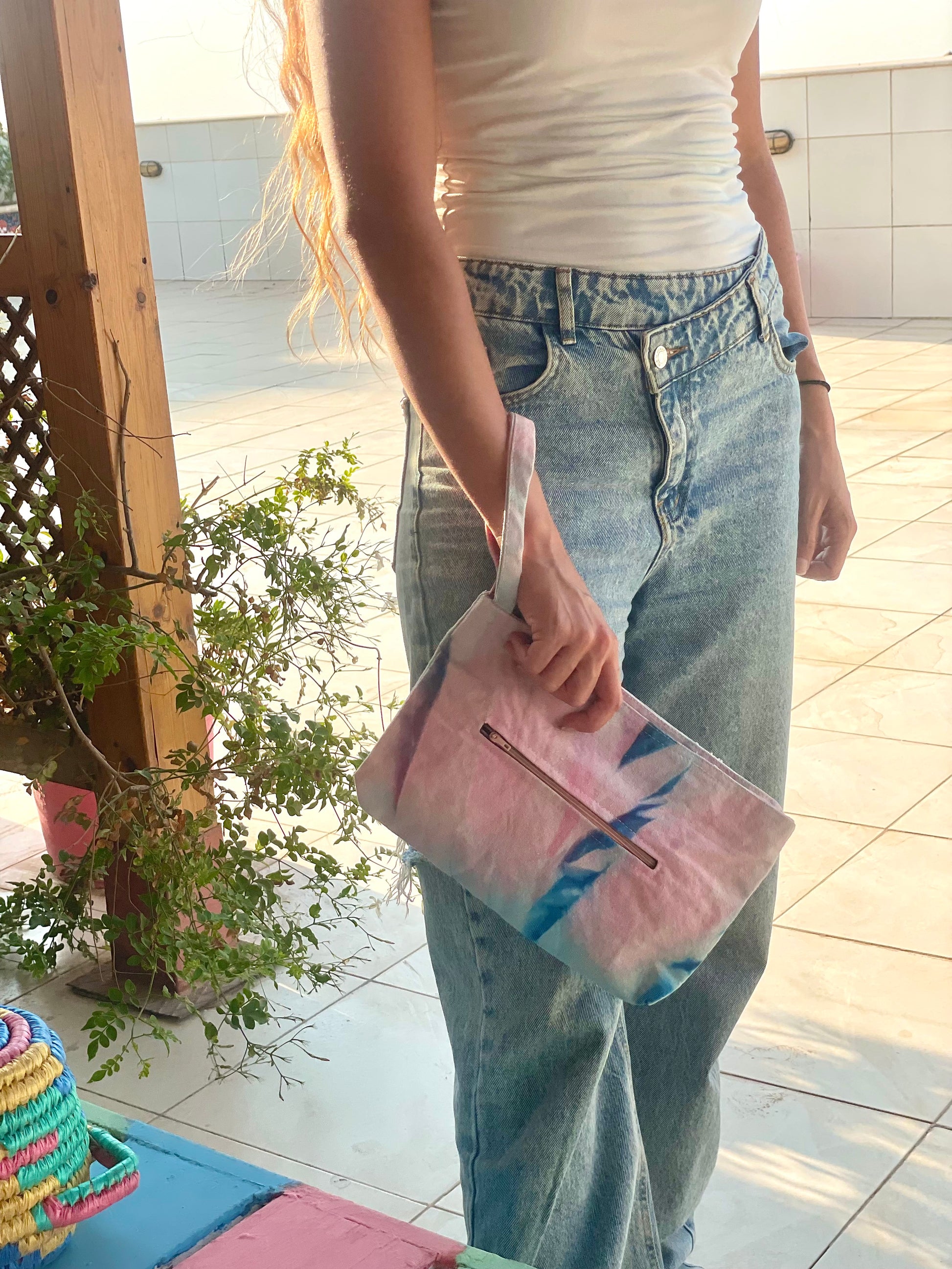 Pouch - Pink / Blue