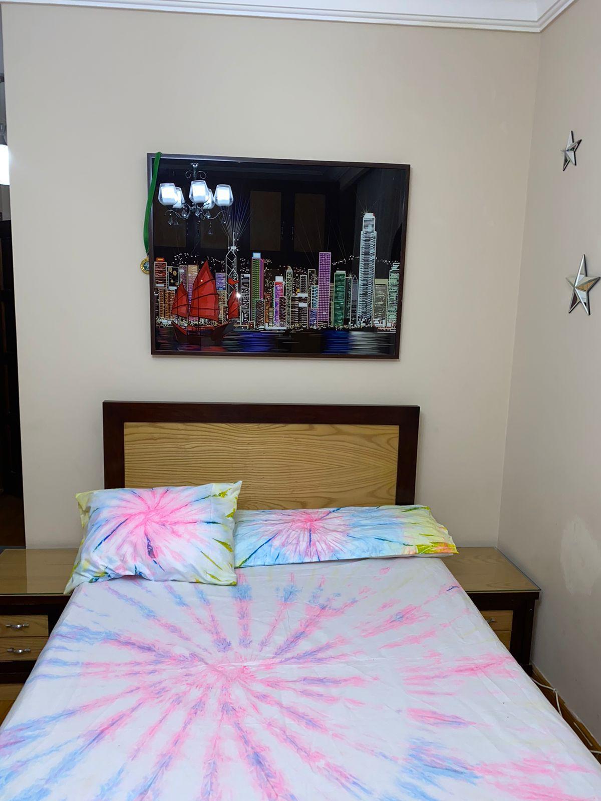 Bed Sheet - Pink/Blue