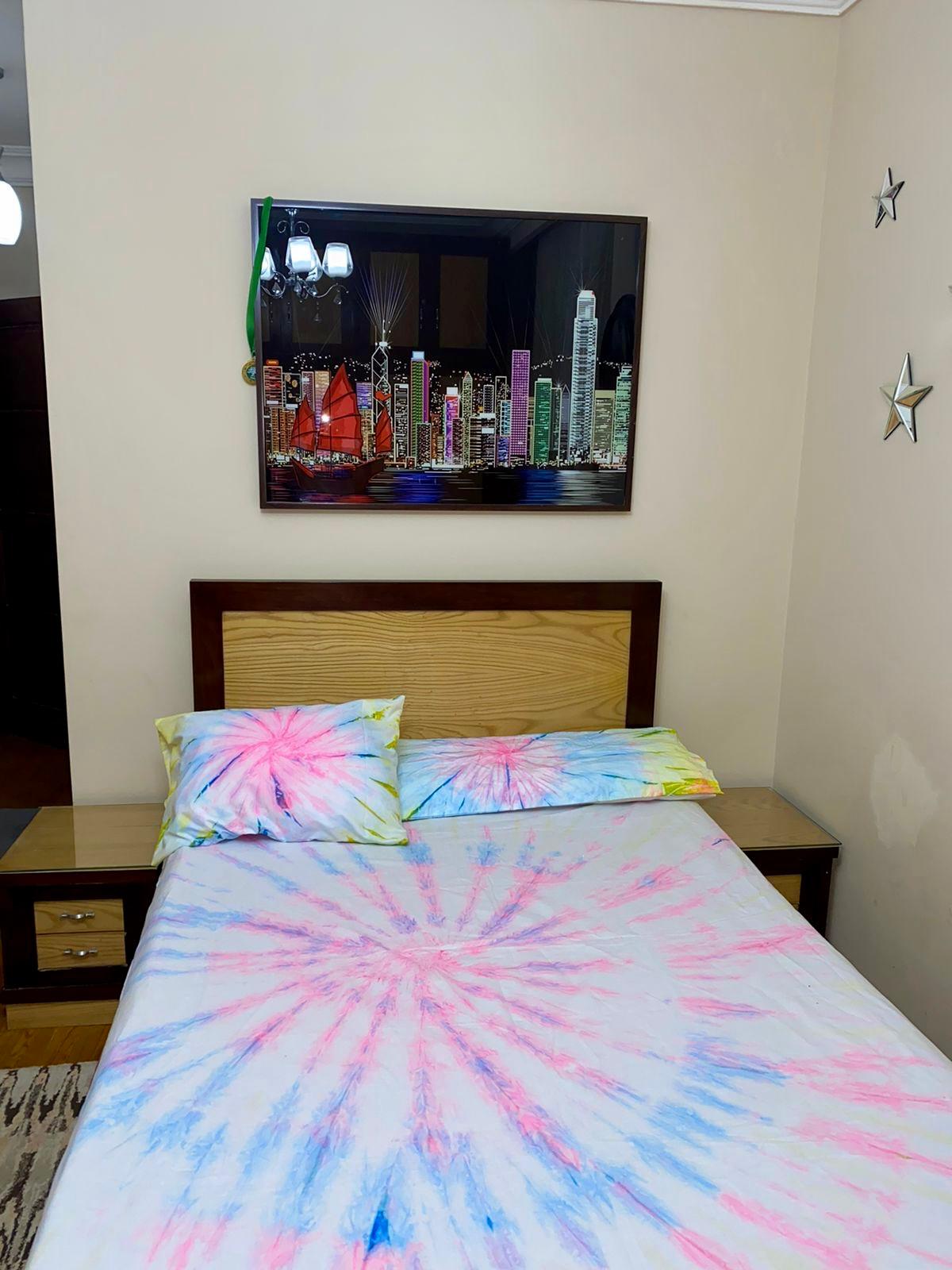 Bed Sheet - Pink/Blue
