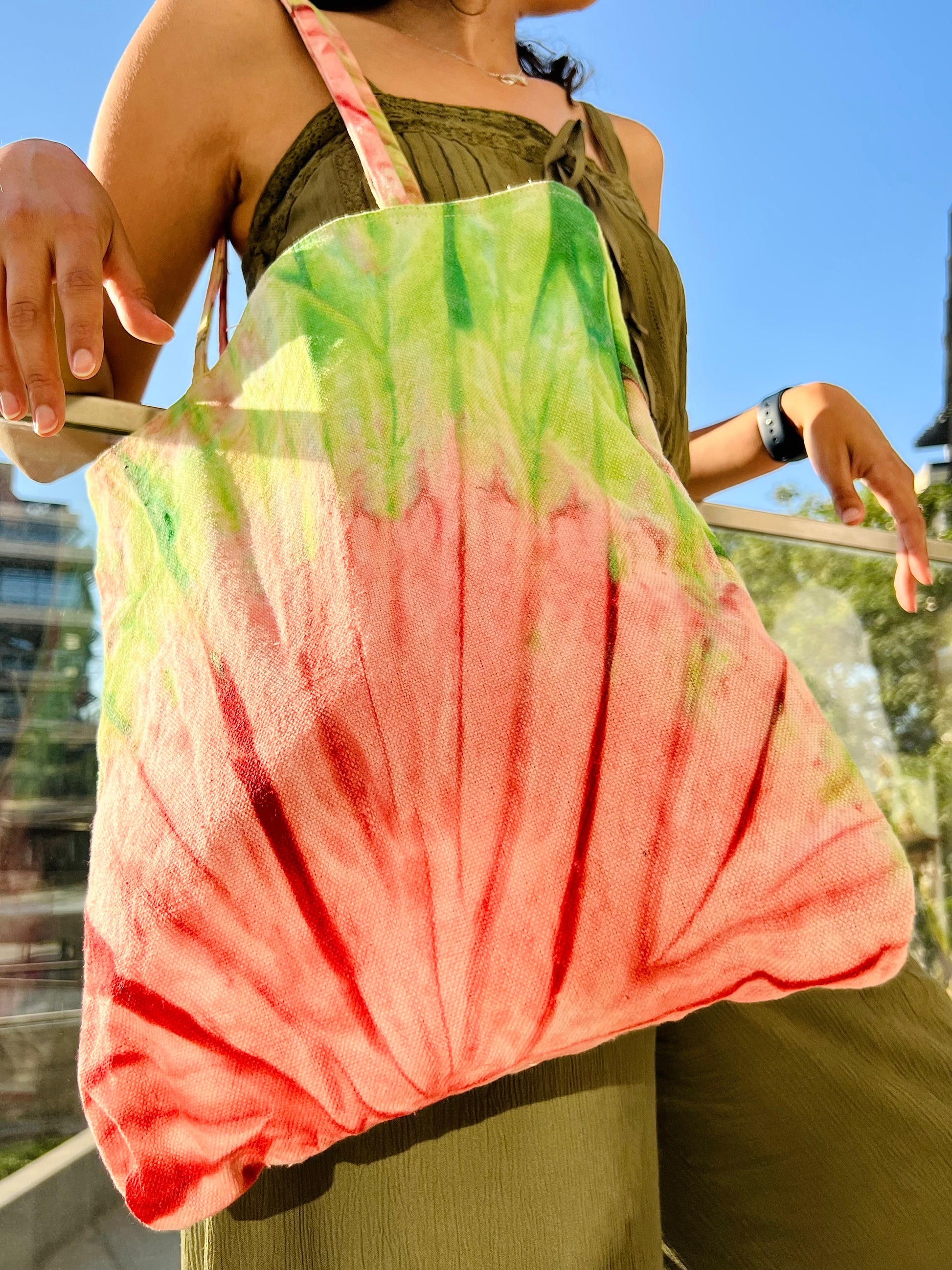 Tote Bag - Reddish/Yellow/Green