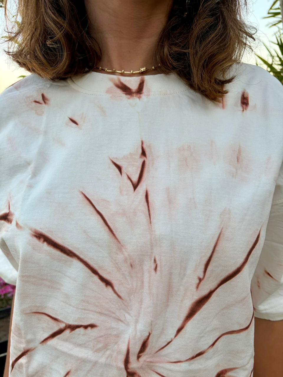 T-Shirt -White/Beige