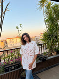 T-Shirt -White/Beige