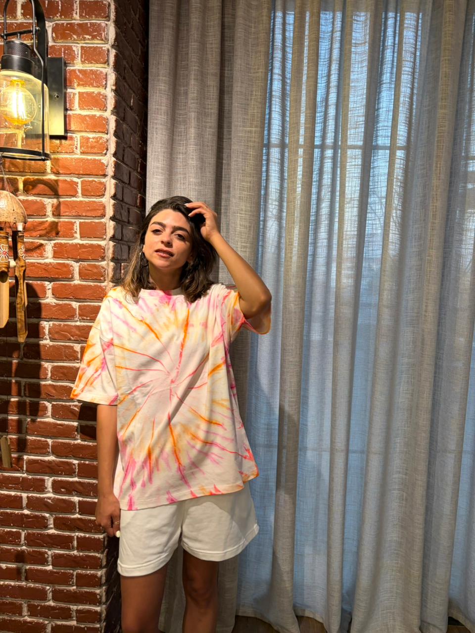 T-Shirt - Yellow/pink