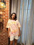 T-Shirt - Yellow/pink