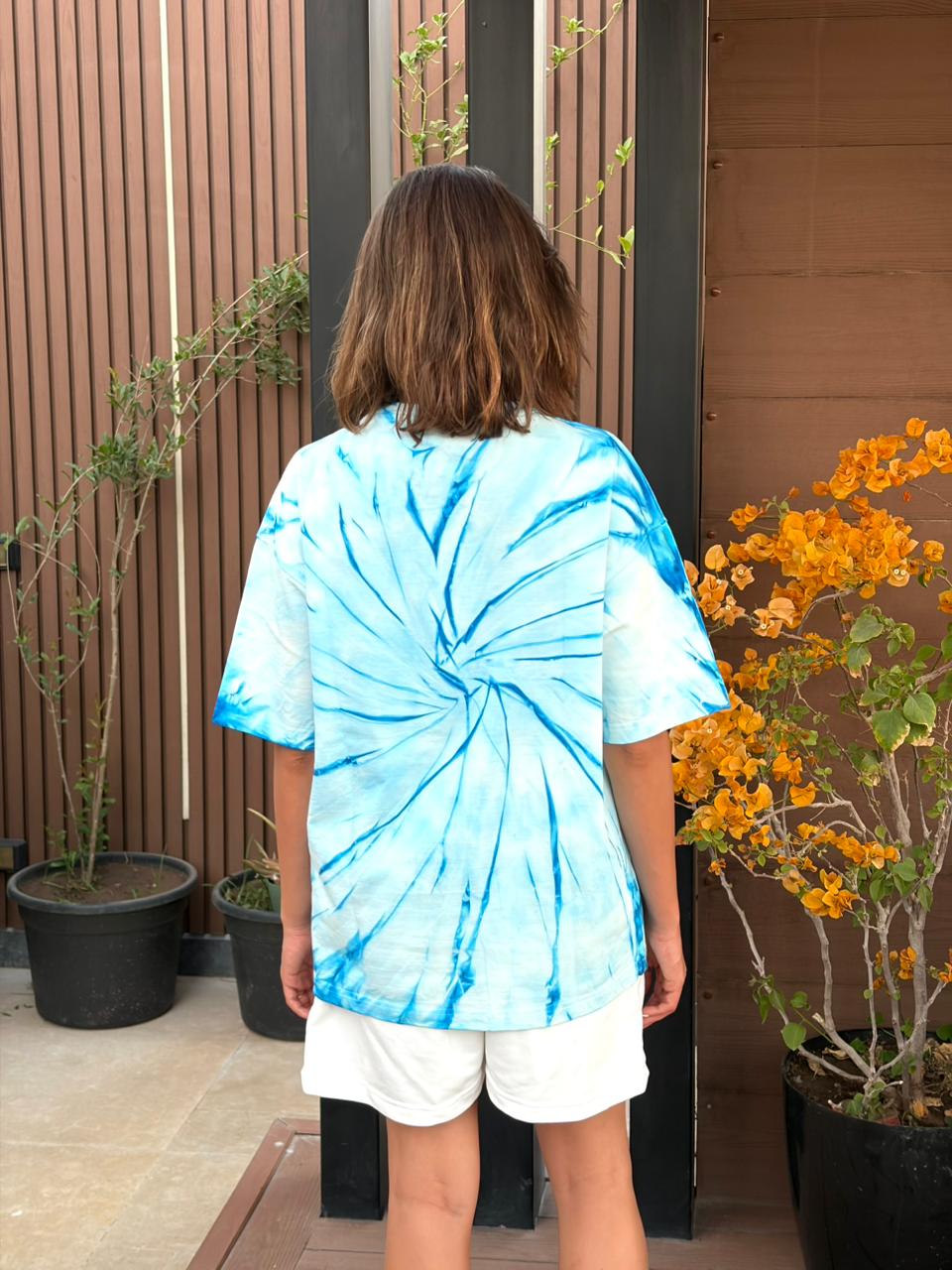 T-Shirt -Blue/White