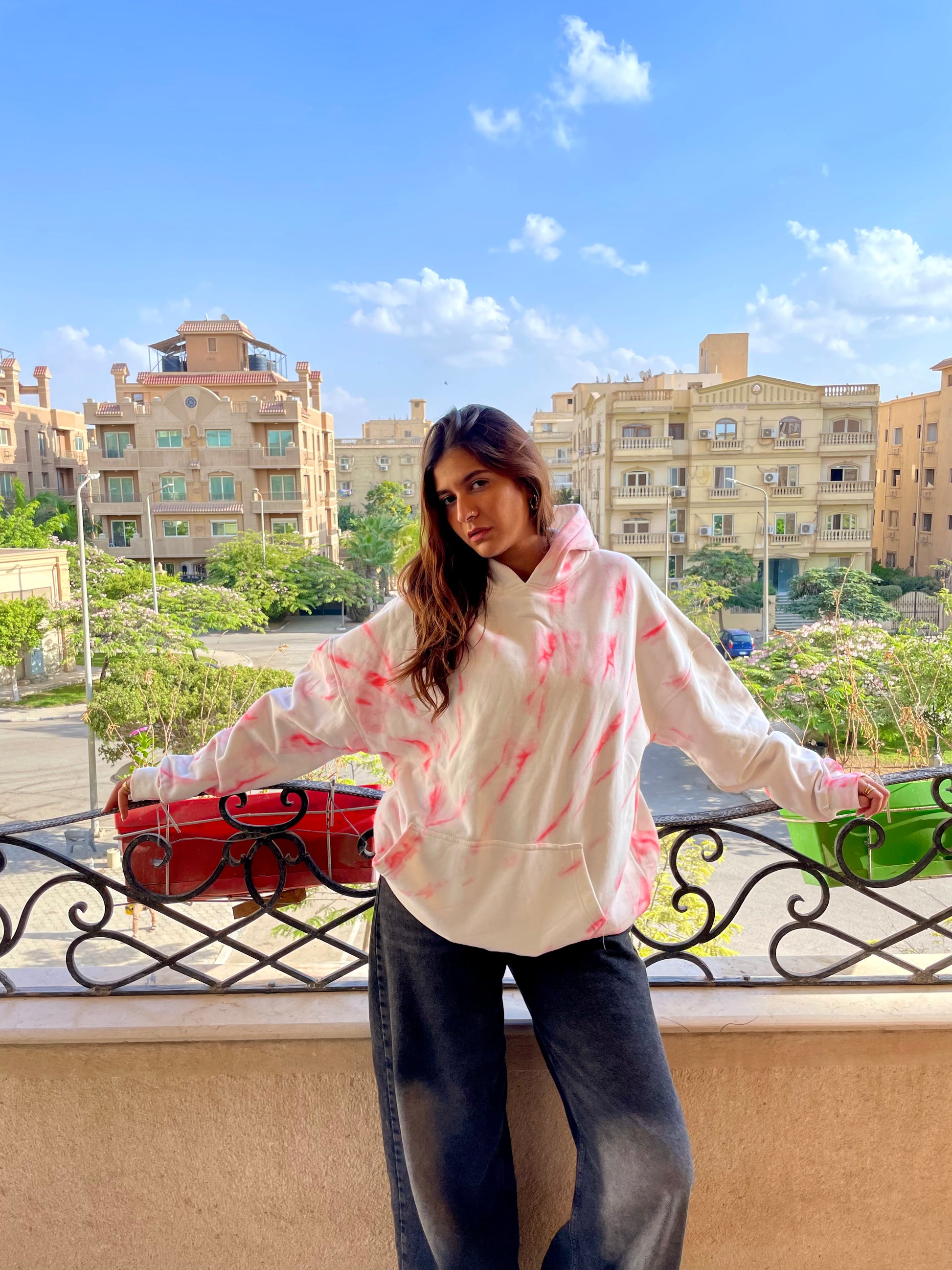 Pink Swirl Hoodie