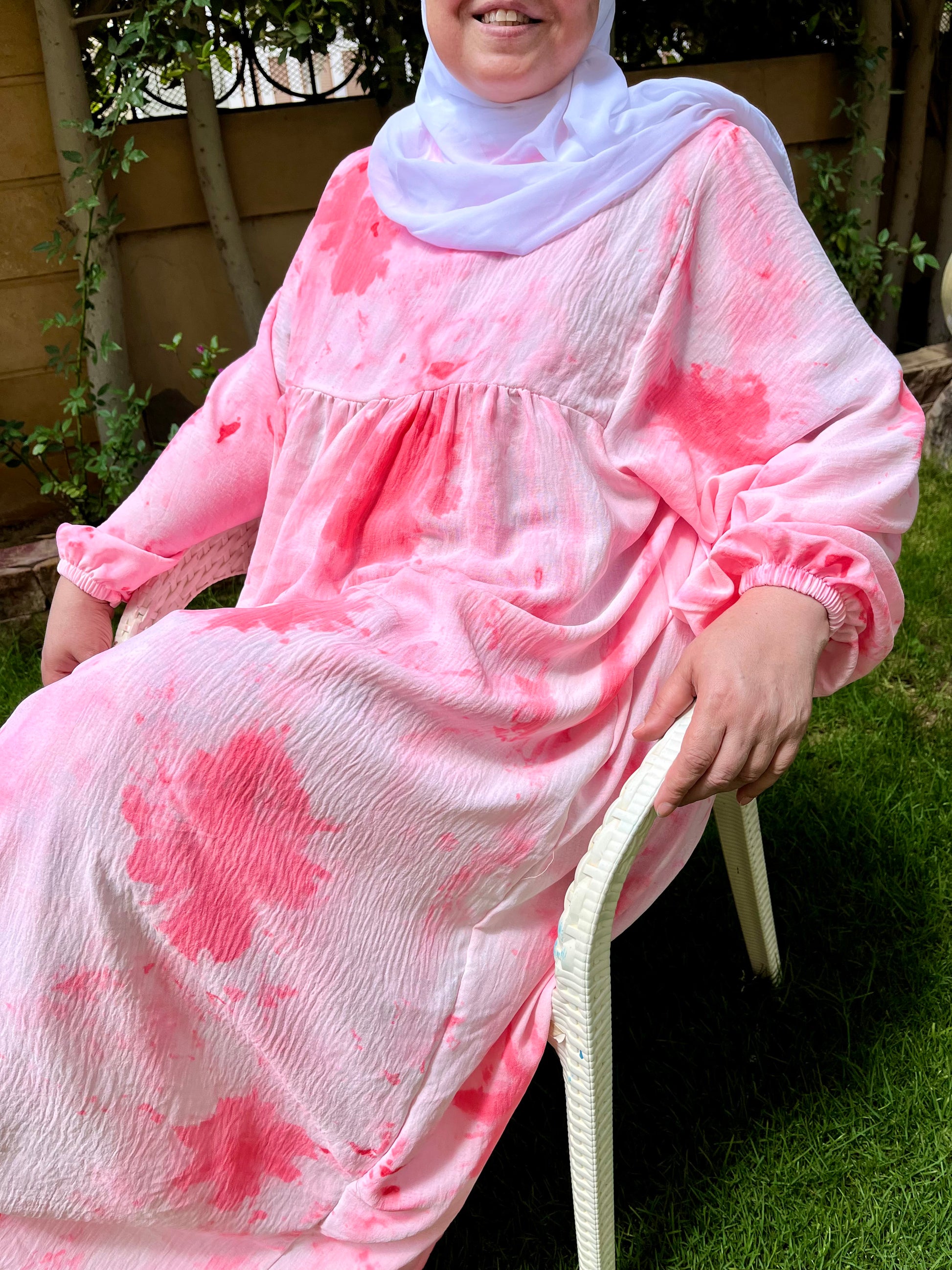 Modest Summer Dresss - Pink