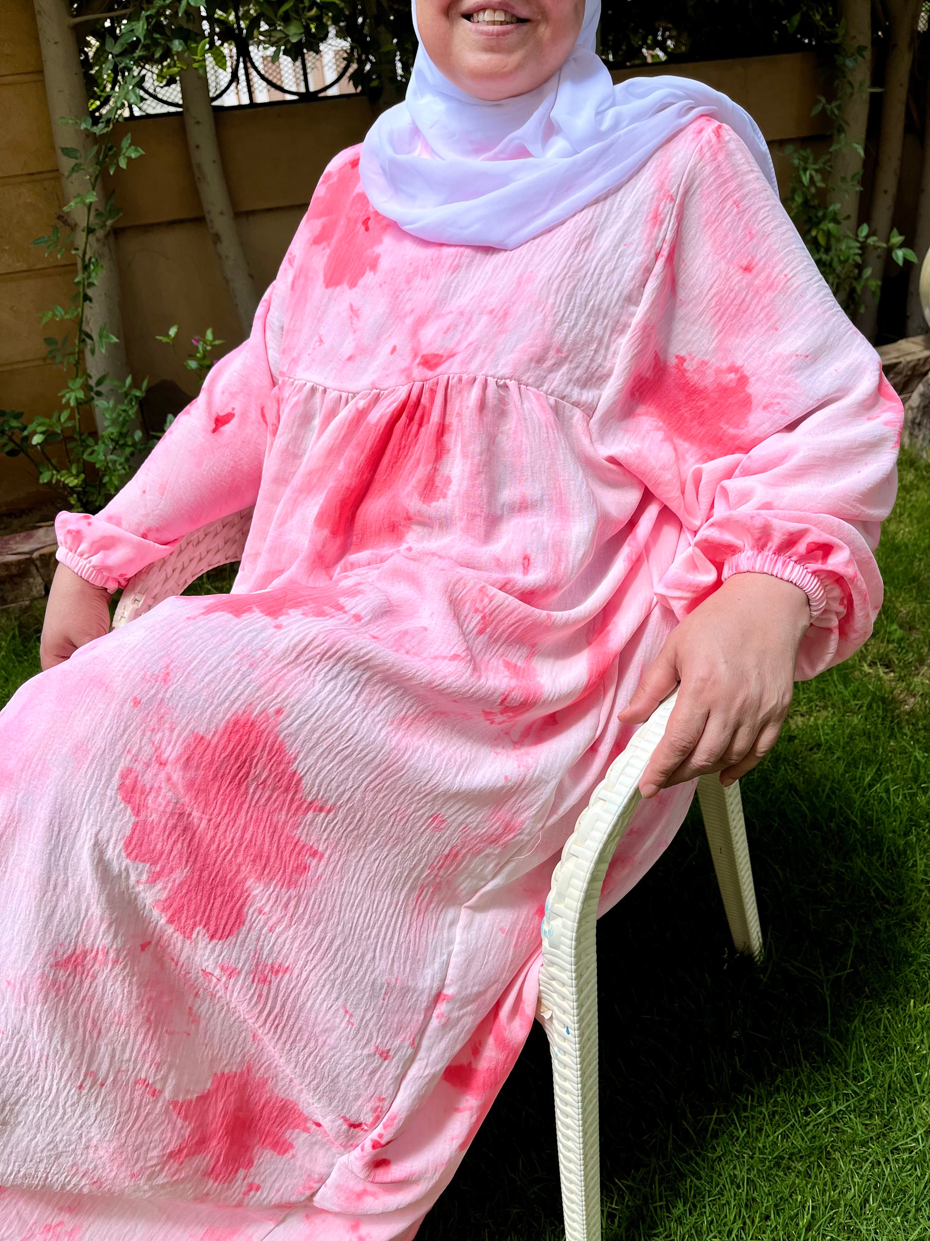 Modest Summer Dresss - Pink