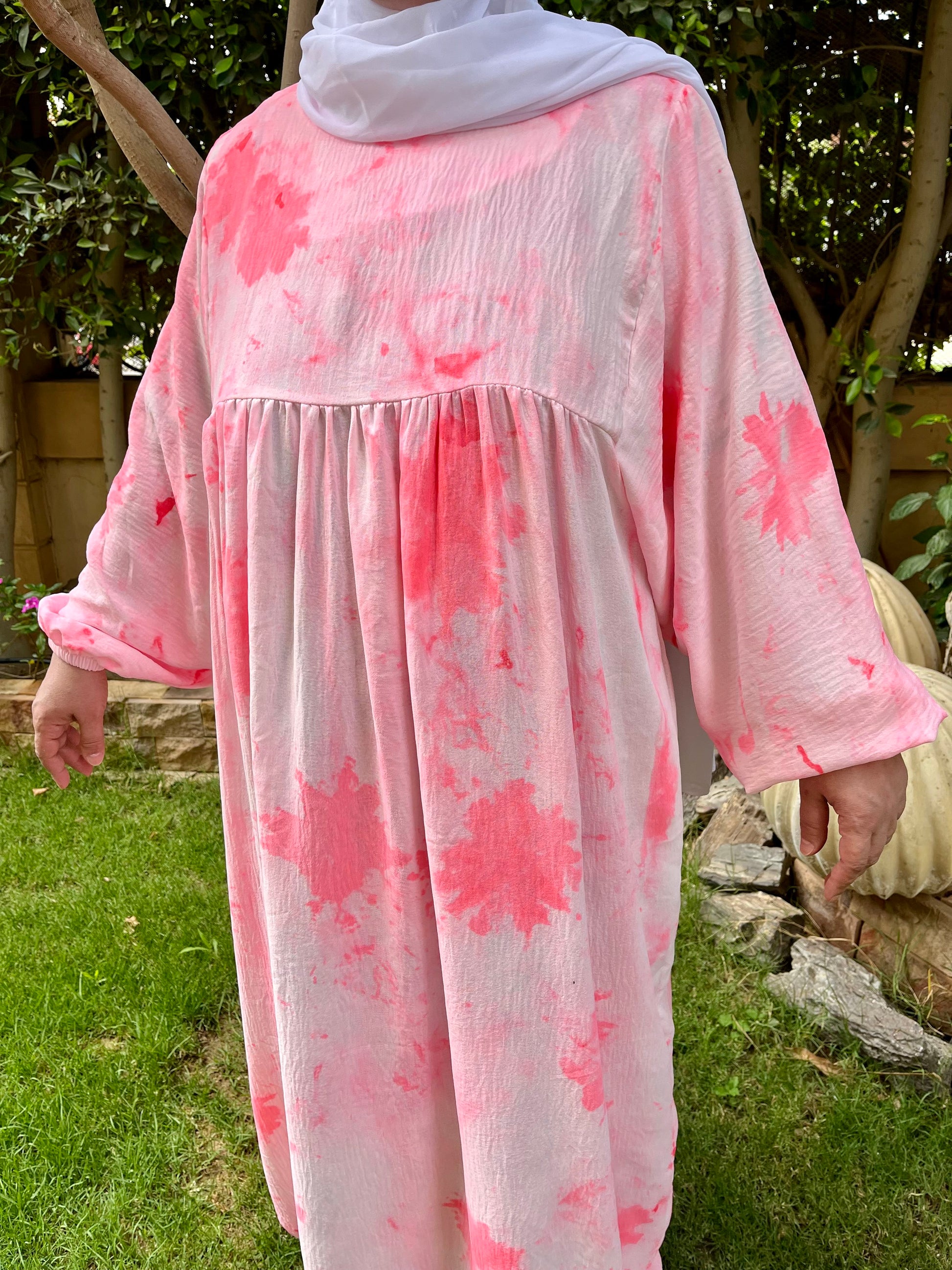 Modest Summer Dresss - Pink