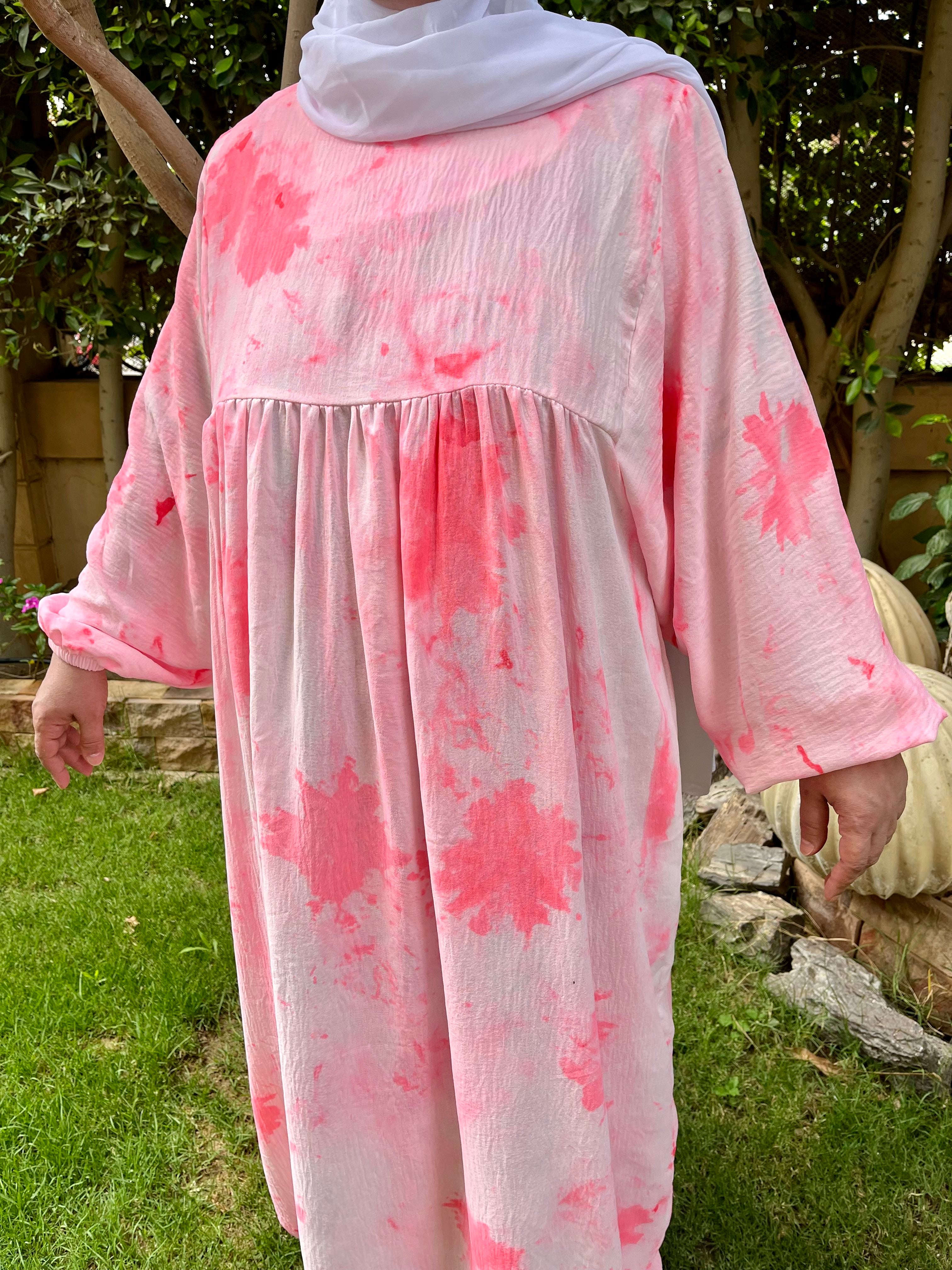 Modest Summer Dresss - Pink