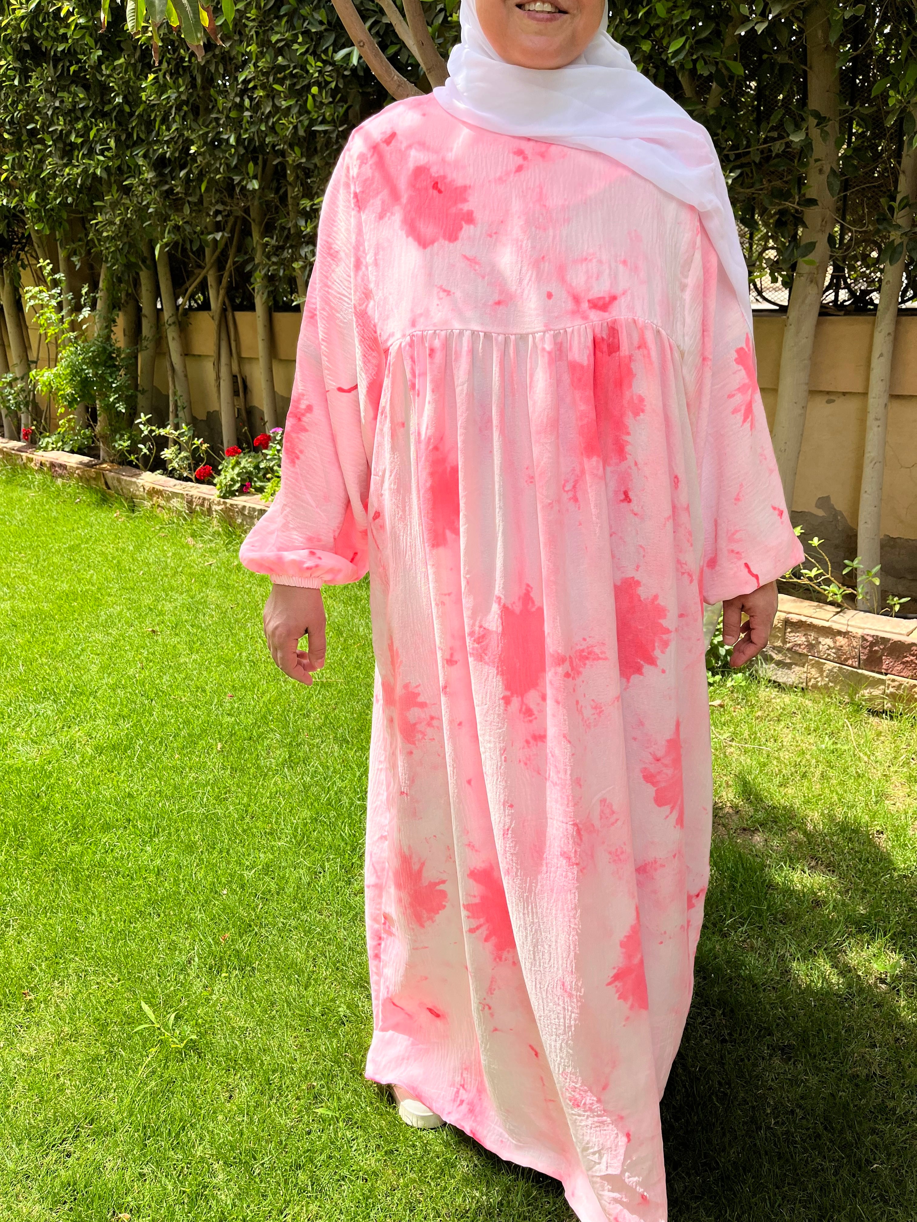 Modest Summer Dresss - Pink