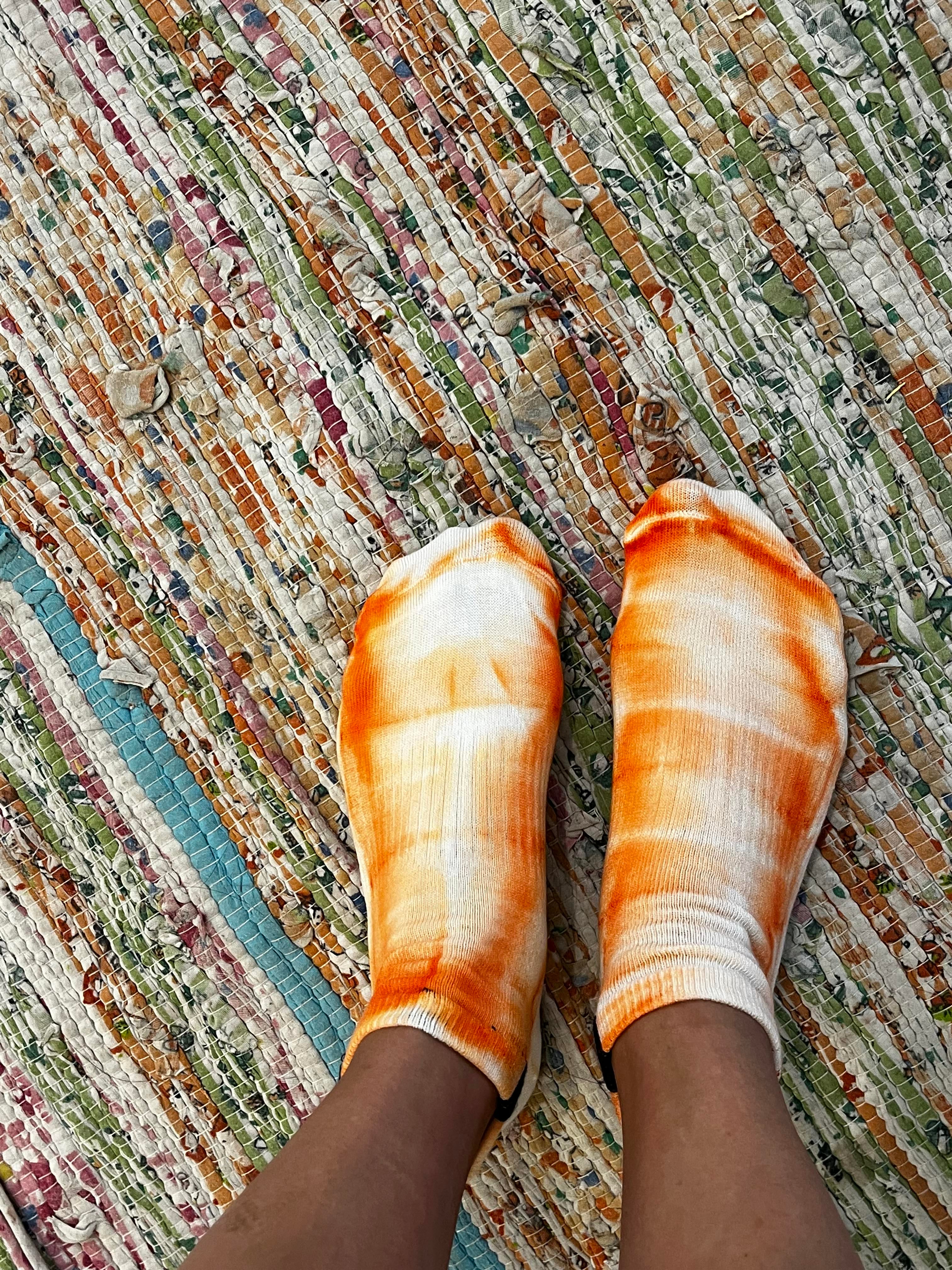 Socks - Toffee/White