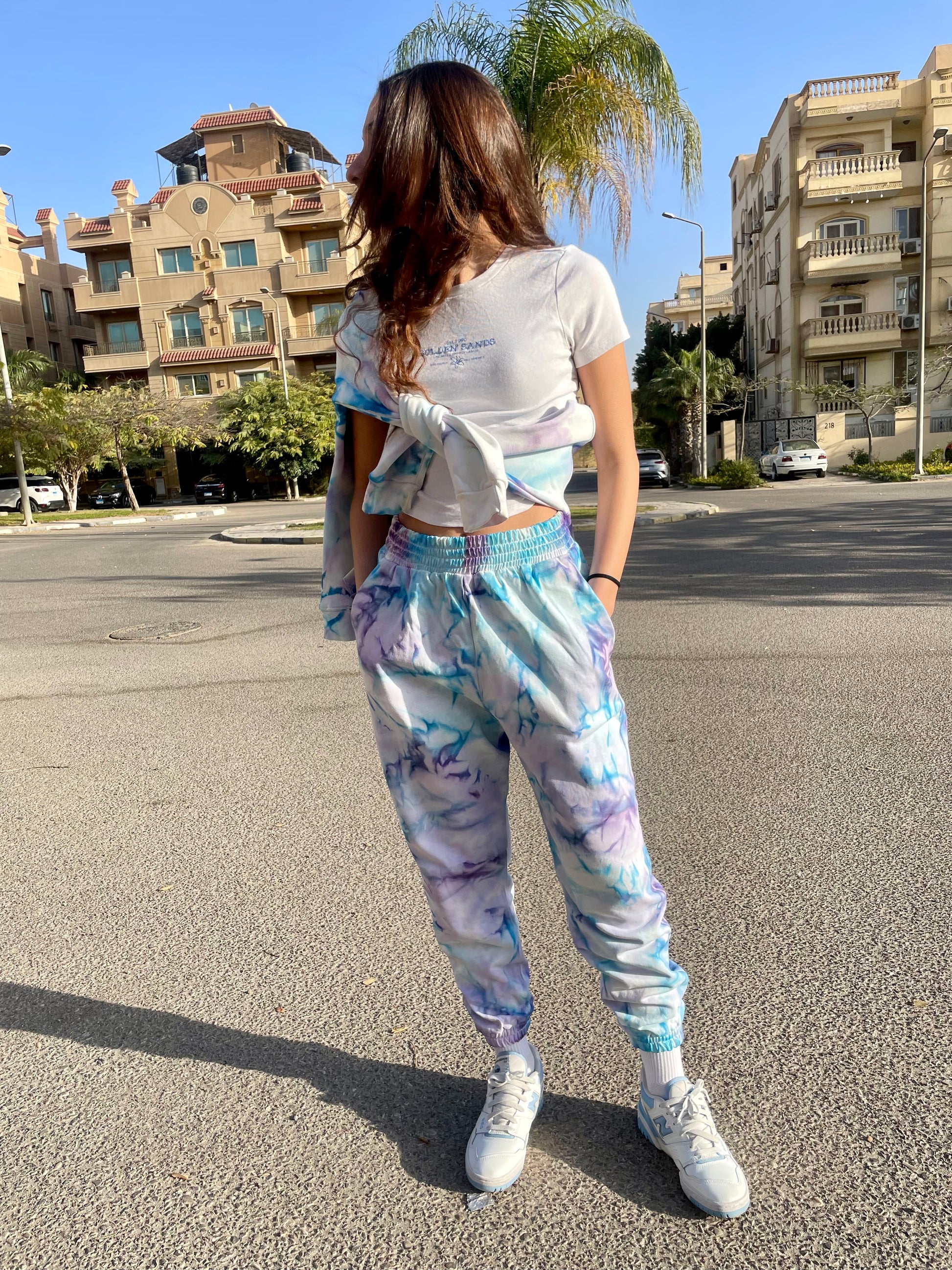 Sweatpant - Violet/Baby Blue