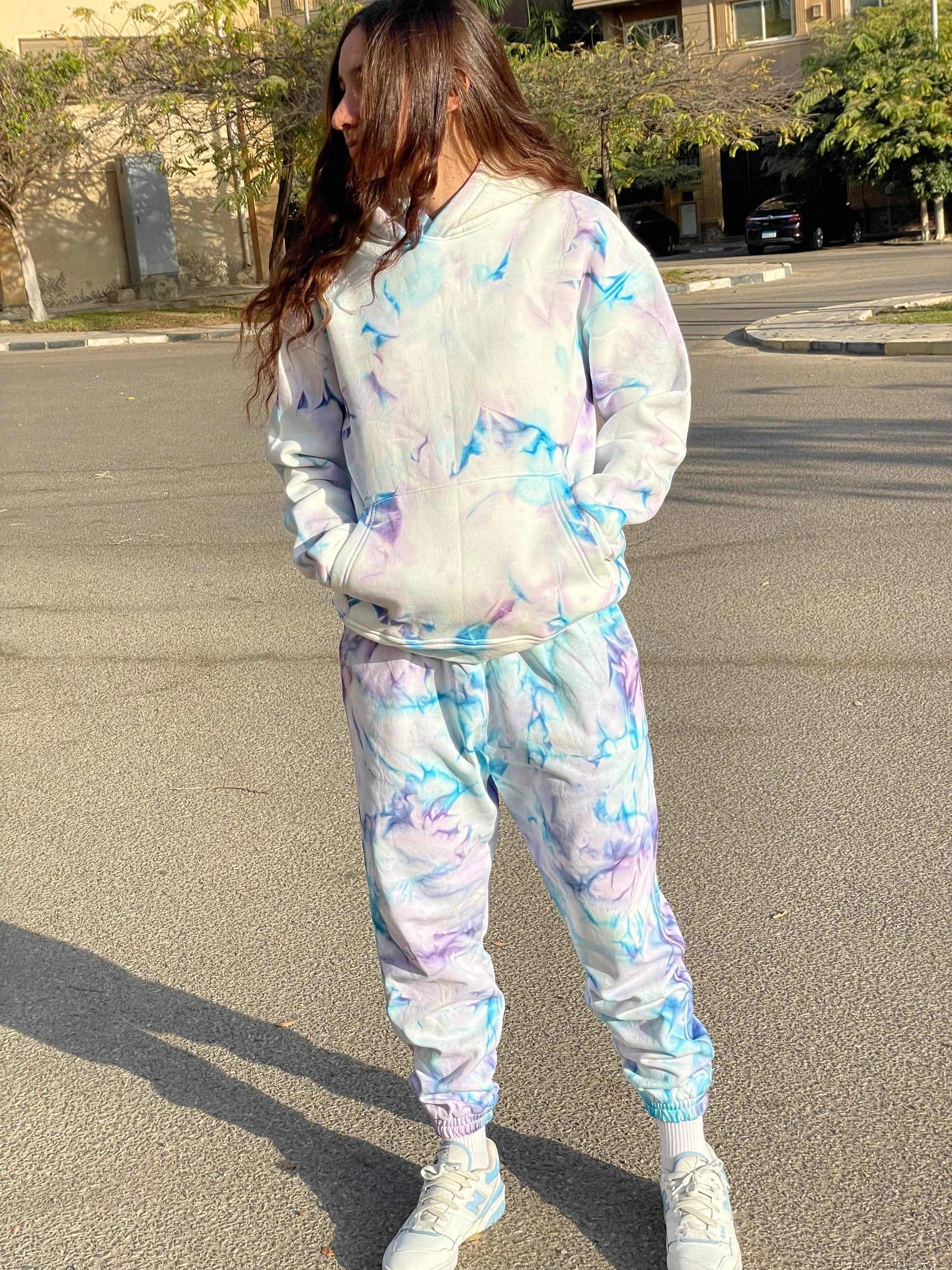 Sweatpant - Violet/Baby Blue