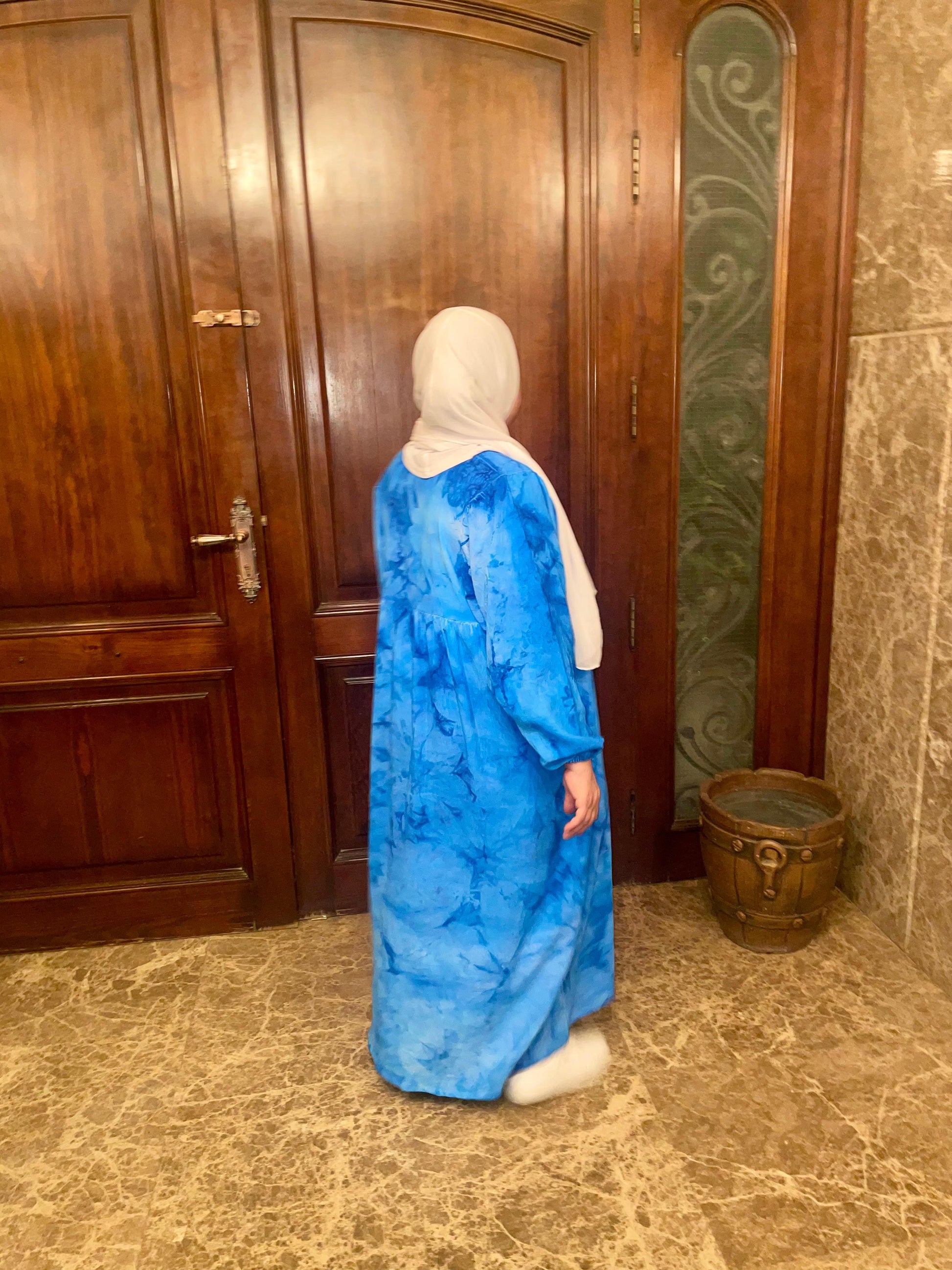 Modest Summer Dresss - Blue
