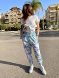 Sweatpant - Violet/Baby Blue
